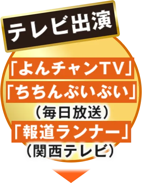 よんチャンTV、ちちんぷいぷい、報道ランナーでテレビ出演